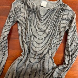 y2k 100% cotton nicole miller sweater